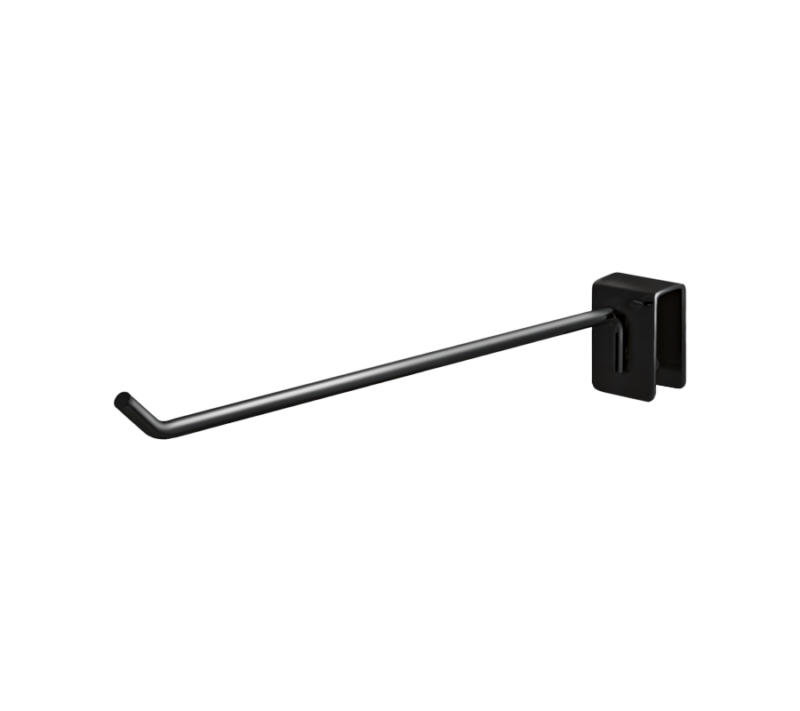 Matte Black 9" Rectangular Hangrail Hook