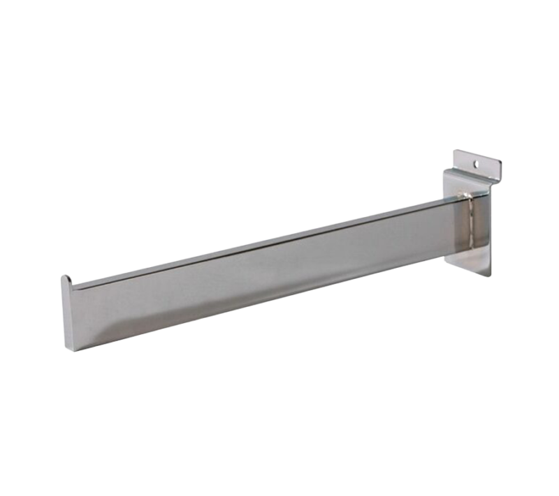Chrome 12" Rectangular Slatwall Faceout