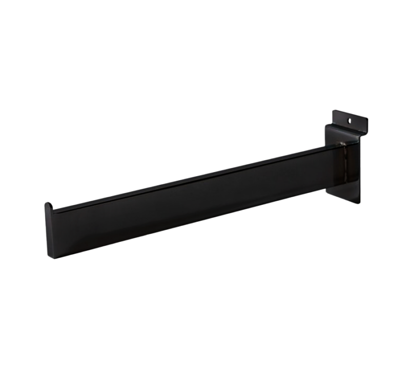 Matte Black 12" Rectangular Slatwall Faceout