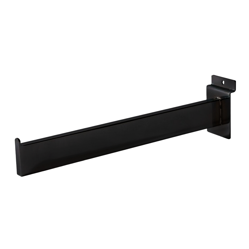 Matte Black 12" Rectangular Slatwall Faceout